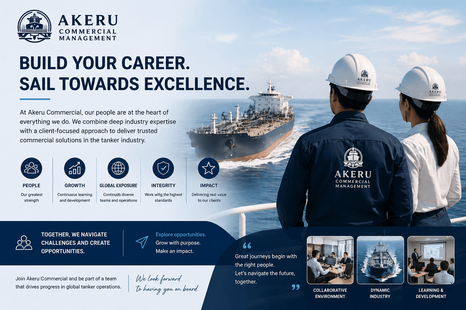 Build your career at Akeru Commercial — sail towards excellence